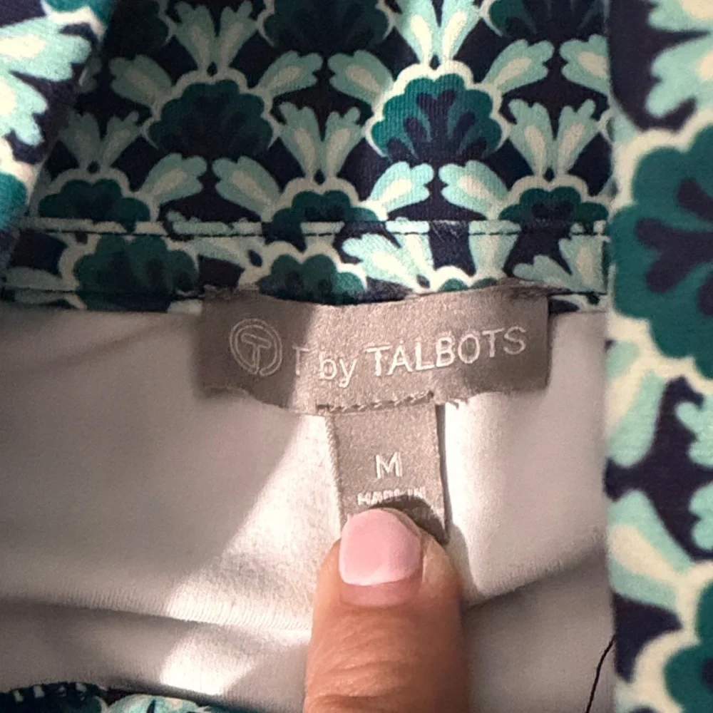 Talbots Out and About Scallop Print Set Size S/M - Picture 7 of 15